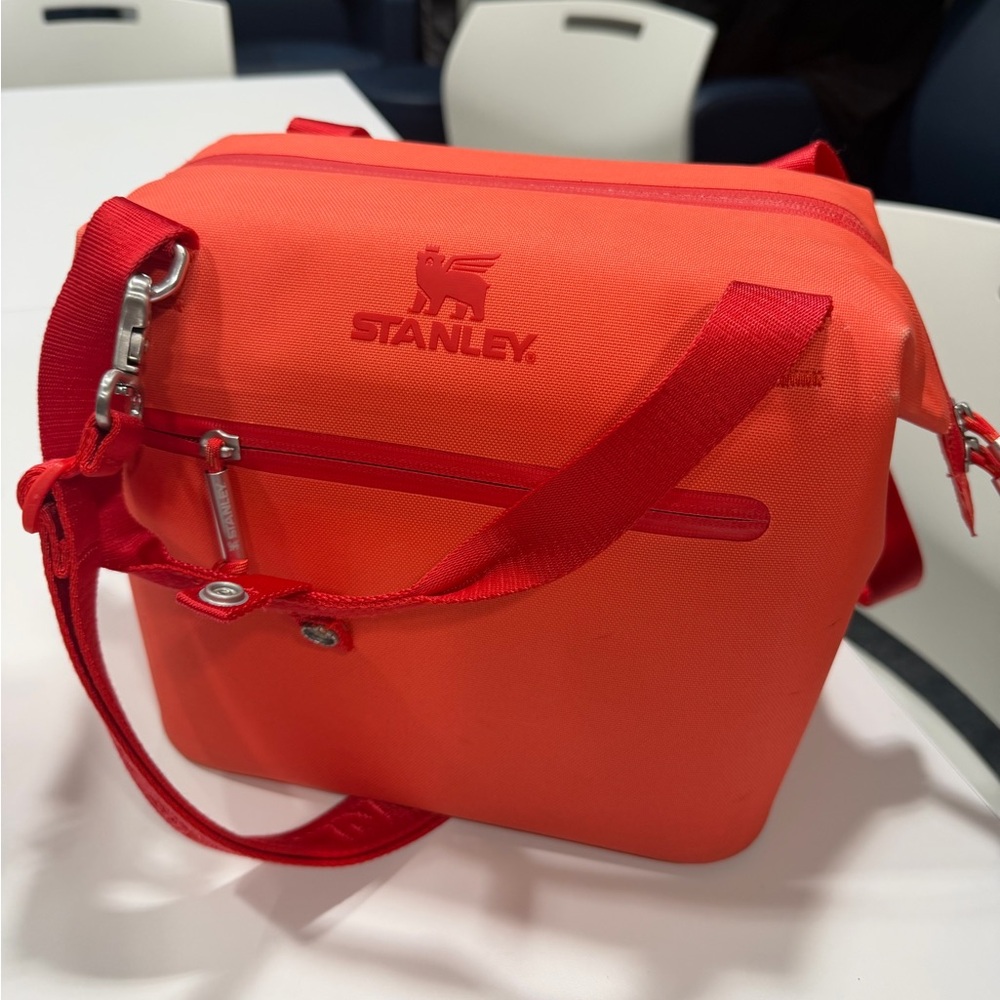 Stanley Orange Cooler Bag with Red Accents